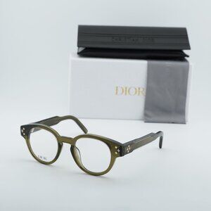 Dior CD DIAMONDO R1I 5500 Round Eyeglasses 48mm - Shiny Green